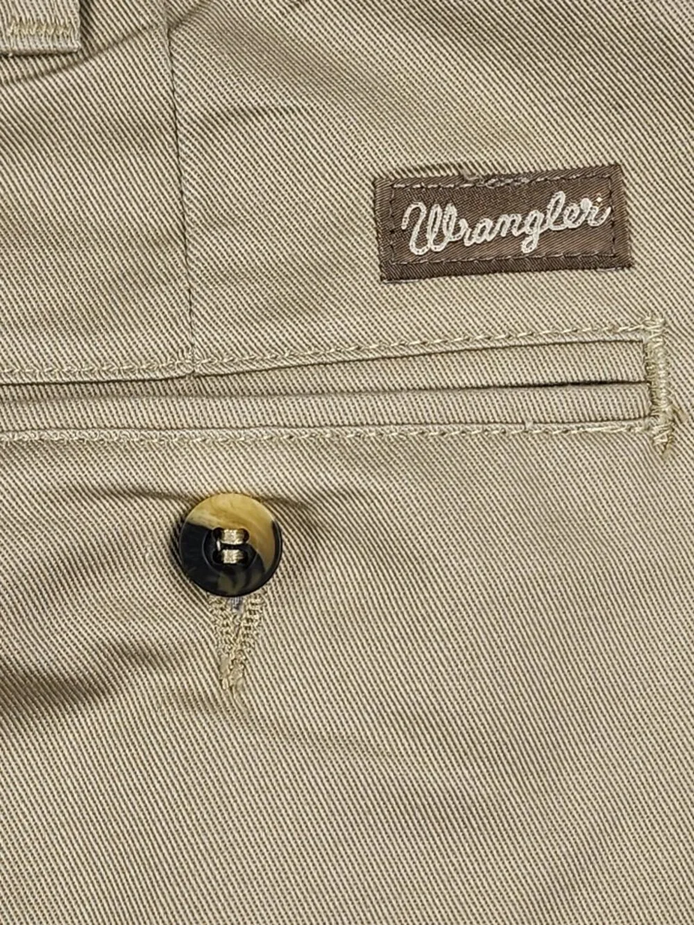 Wrangler Riata Mens 35x32 Khaki Tan 100% Cotton Western Pants 94KH Pleated Flaw